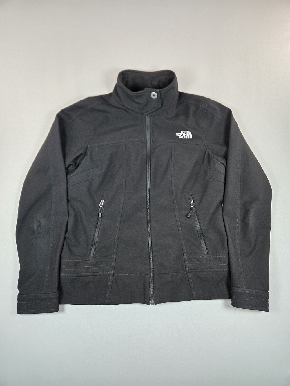 The North Face Calentito Black Softshell Outdoor Performance Jacket Size Medium